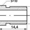 Remleidingnippel 3/8" - 24 - 10 stuks AL-RN117-11783