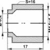 Remleidingnippel M14 x 1,50 mm - 10 stuks AL-RN165-11806