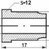 Remleidingnippel 3/8" x 24UNF - 10 stuks AL-RN168-11825