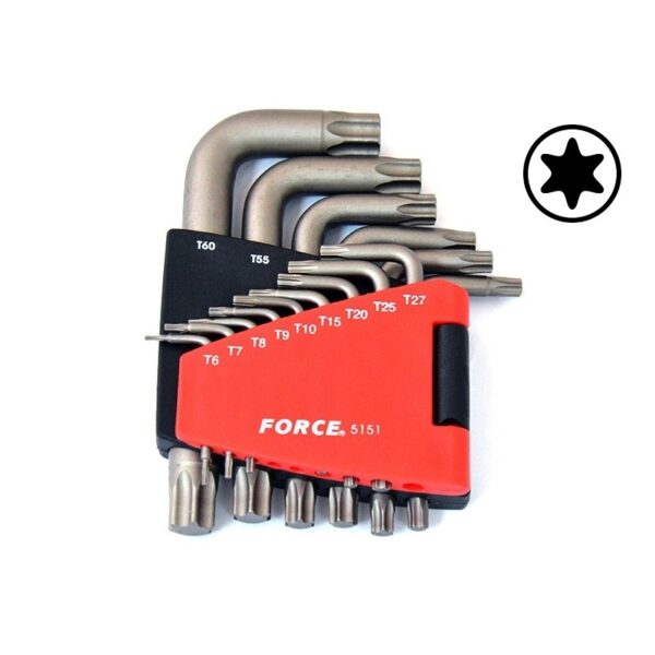 FORCE 5151 Haakse Torx sleutelset 15 delig-0