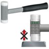 FORCE 616A035 Terugslagvrije nylon hamer Ø 35 mm-12723