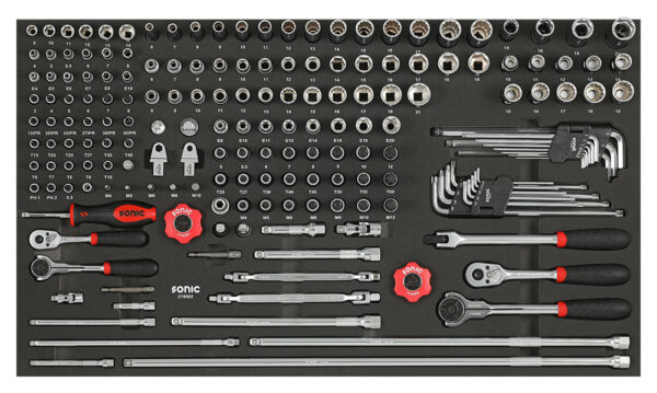 SONIC 740017 Gereedschapswagen S11 Gevuld (400 delig) Rood-26764