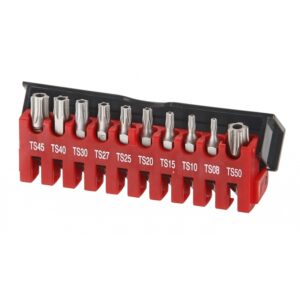 FORCE 21013 Bit set 5-kant Resistorx TS 10 delig (Ø 6 mm)-0