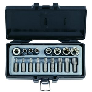 FORCE 3171 Bit set Torx, E-Torx 17 delig (Ø 10 mm)-0