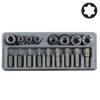 FORCE 3171 Bit set Torx, E-Torx 17 delig (Ø 10 mm)-13797