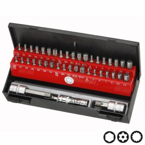 FORCE 4441CT Bit set Inbus, Resistorx, Sline 44 delig (Ø 10 mm)-0