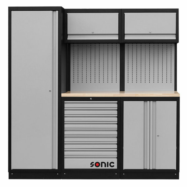SONIC 4730196 MSS work station 196cm (houten bovenblad)-0