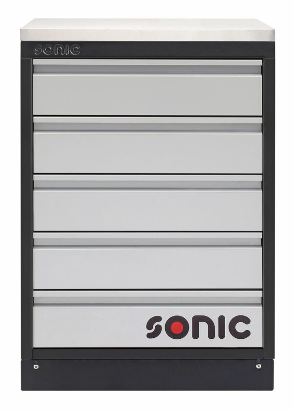 SONIC 4731318 MSS 26`` Ladenkast 5 laden(5x) met houten bovenblad-0
