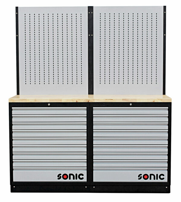 SONIC 4731403 MSS 34`` hoge kast, 18 laden, ophangpaneel, klepkast (hout)-0