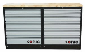 SONIC 4731404 MSS 34`` hoge kast, 18 laden, ophangpaneel, klepkast (hout)-0