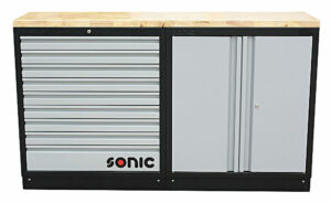 SONIC 4731405 MSS 34`` 9 laden & opbergkast met houten bovenblad-0