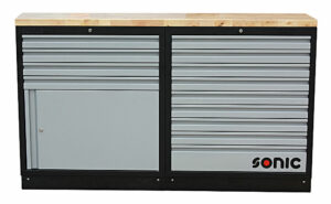 SONIC 4731406 MSS 34`` 9 laden & kast met laden met houten bovenblad-0