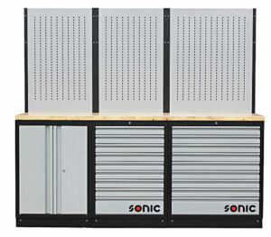 SONIC 4731503 MSS 26``/34`` opstelling met 18 lades met houten bovenblad-0