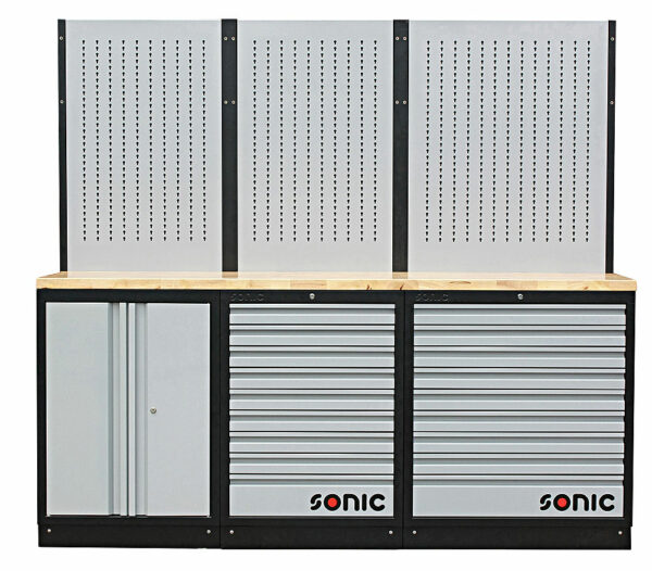 SONIC 4731503 MSS 26``/34`` opstelling met 18 lades met houten bovenblad-0
