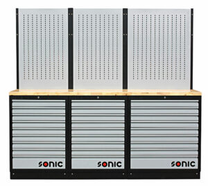 SONIC 4731504 MSS 26``/34`` opstelling met 27 lades met houten bovenblad-0