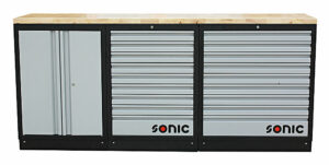 SONIC 4731507 MSS 26``/34`` lage opstelling met 18 lades met houten blad-0