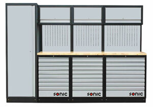 SONIC 4731509 MSS work station 27 laden 281cm met houten bovenblad-0