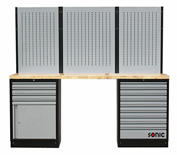 SONIC 4731511 MSS work station 27 laden 281cm met houten bovenblad-0