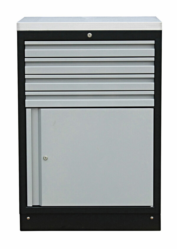 SONIC 4731610 MSS 26``Kast met laden & deur met roestvrij stalen bovenblad-0