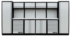 SONIC 4731614 MSS 3916mm opstelling met roestvrij stalen bovenblad-0