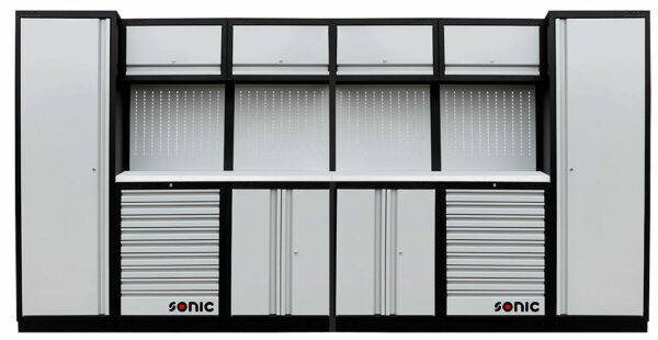 SONIC 4731614 MSS 3916mm opstelling met roestvrij stalen bovenblad-0