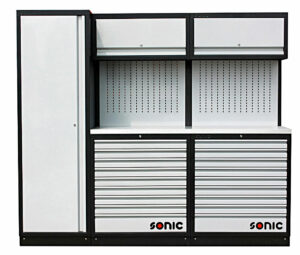 SONIC 4731701 MSS 34`` hoge kast, 18 laden, ophangpaneel, klepkast (rvs)-0