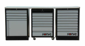 SONIC 4731815 MSS 26``/34`` lage opstelling met 20 laden met rvs bovenblad-0