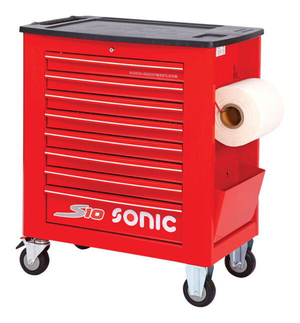 SONIC 717115 Gereedschapswagen S10 gevuld (171 delig) Rood SAE-14393