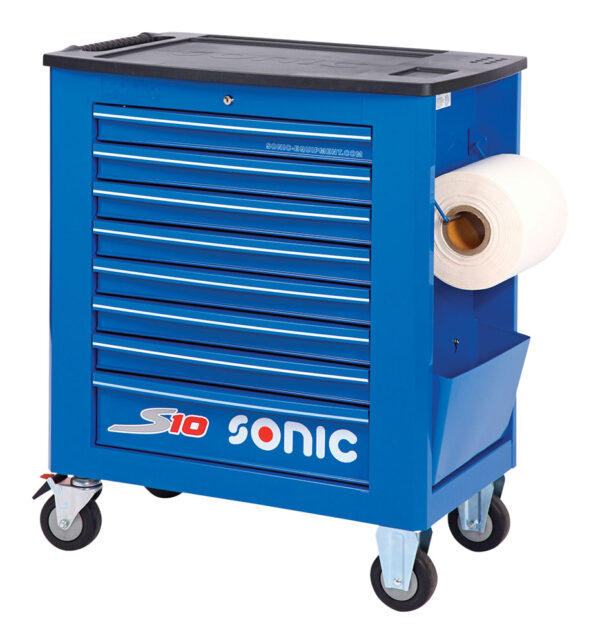 SONIC 717116 Gereedschapswagen S10 gevuld (171 delig) Blauw SAE-14401