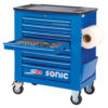 SONIC 727916 Gereedschapswagen S10 gevuld (279 delig) Blauw SAE-0