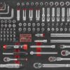 FORCE 10318C-610 Jumbo serie gereedschapswagen gevuld FOAM (610 delig) Zwart-16403