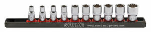 SONIC 101006 Doppenset all-drive 1/4'', 10-dlg. op rail-0
