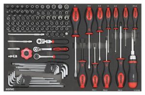 SONIC 112102 Combinatieset 1/4'', 121-dlg. SFS