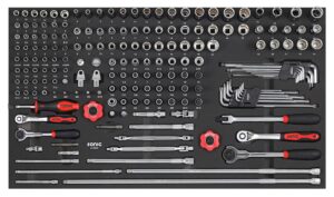 SONIC 218502 Doppenset 1/4'' & 3/8'', 185-dlg. SFS