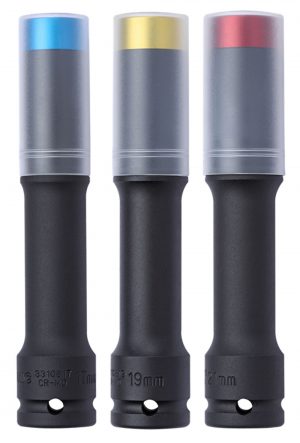 SONIC 300312 Power-krachtdopset 1/2'', 6-kant extra lang 3-dlg