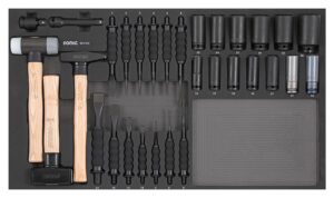 SONIC 603102 Beitel, hamer & krachtdoppenset 31-dlg. SFS