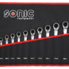 SONIC 601219 Ratelringsteeksleutelset 12-kant in etui 12-delig-0