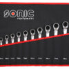 SONIC 601219 Ratelringsteeksleutelset 12-kant in etui 12-delig-0