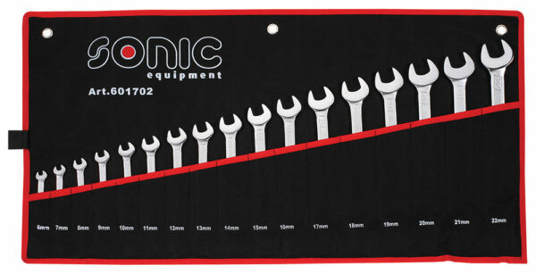 SONIC 601702 Ringsteeksleutel set in etui 17-delig-0