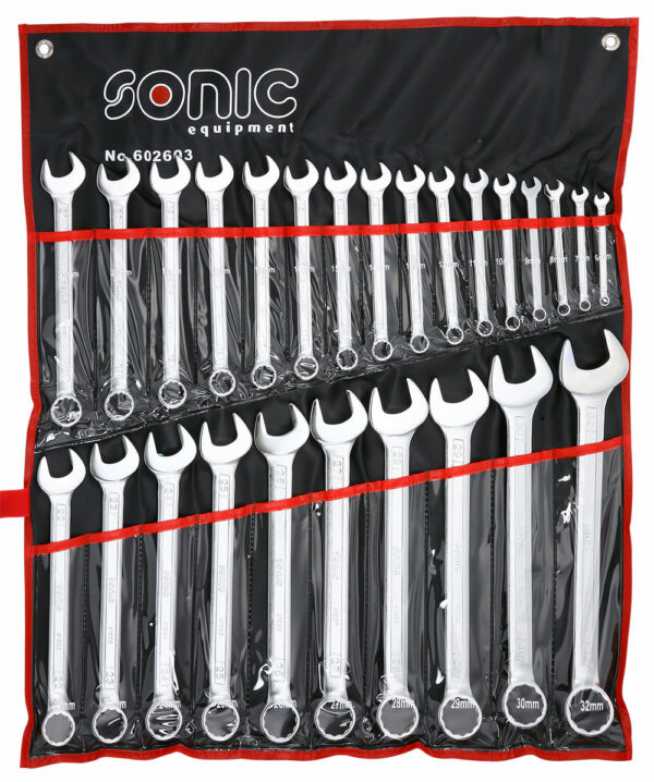 SONIC 602603 Ringsteeksleutel set in etui 26-delig-0