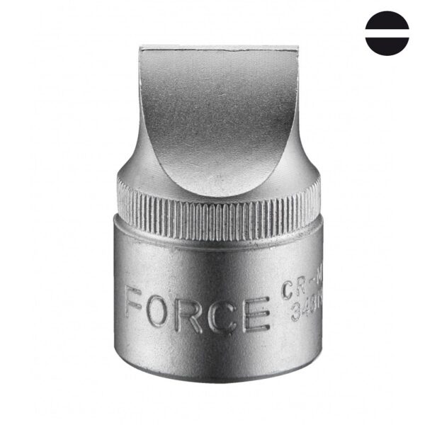 FORCE Bit doppen 1/2" (Plat uit 1 stuk) - diverse maten-0