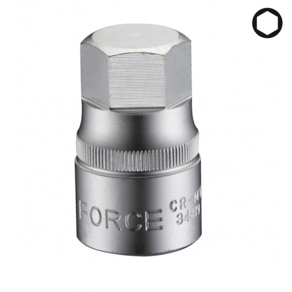 FORCE Bit doppen 1/2" (Inbus uit 1 stuk) - diverse maten-0