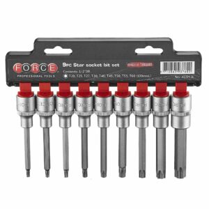 FORCE 40913L 1/2" Doppen set Torx 9-delig-0