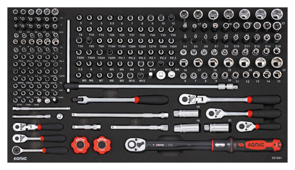 SONIC 753310 MSS 281 gevuld met 533-dlg. gereedschap-20370