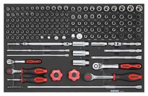 SONIC 214702 Combinatieset 1/4`` & 3/8``, 147-dlg. SFS