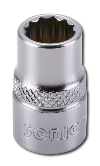 SONIC Doppen kort 3/8" (12-kant) SAE - diverse maten-0