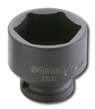 SONIC Krachtdoppen kort 1/2" (6-kant) - diverse maten-0