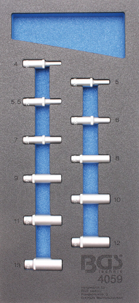 BGS 4059 Doppen set lang 1/4", 1/2" (11-delig)-0