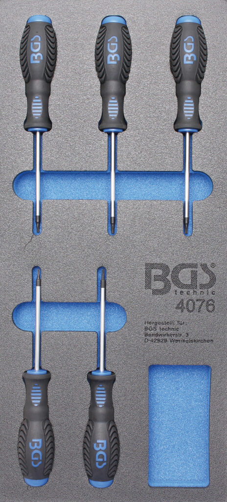 BGS 4076 Schroevendraaier set Torx (5-delig)-0