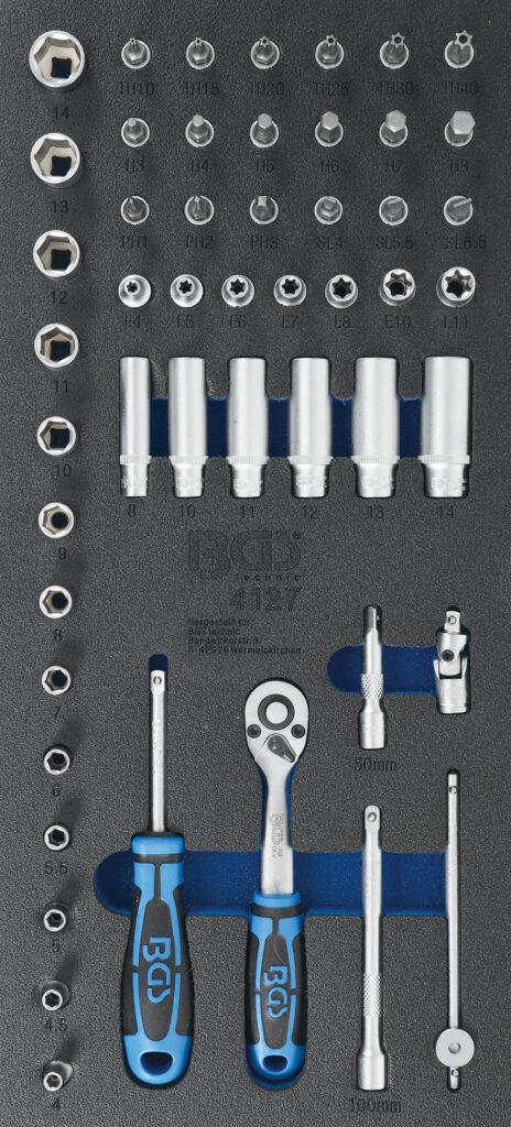 BGS 4127 Combinatie set 1/4" (50-delig)-0